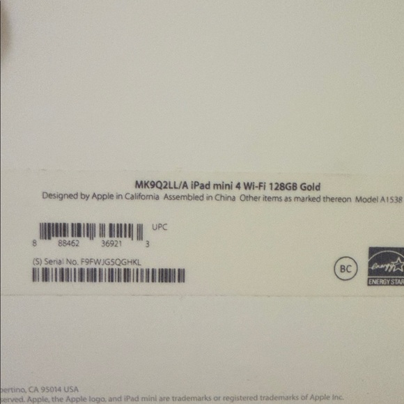 iPad mini 4 wifi 128 GB gold - Picture 7 of 8